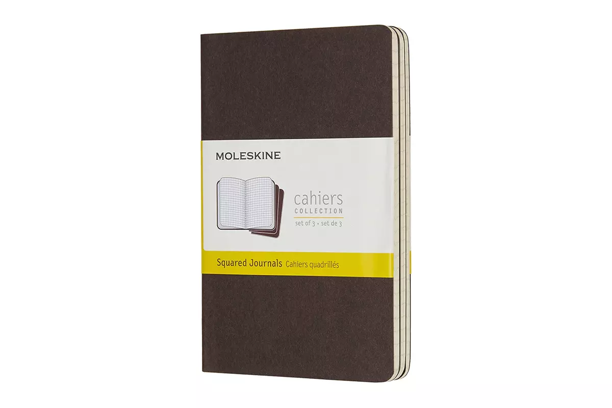 Een Moleskine Cahier Squared Notebook Pocket Coffee Brown koop je bij Moleskine.nl